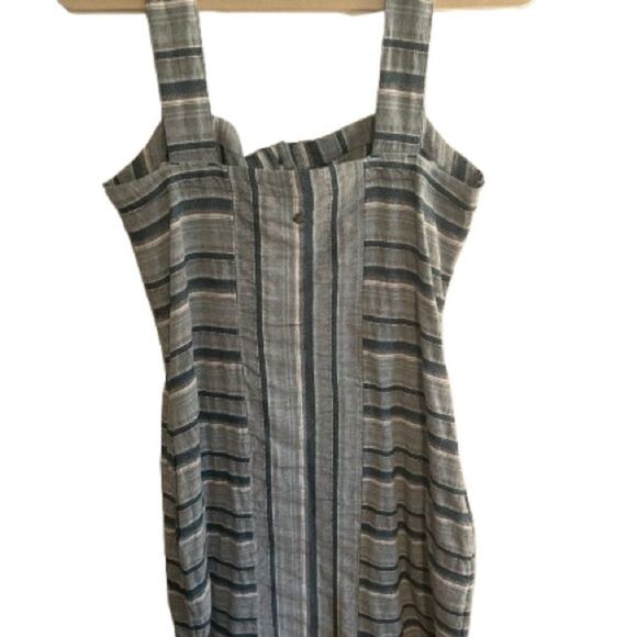 Roxy Blue and White Striped Dress - Picture 9 of 10